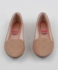 Slipper-Feminino-Moleca-Bico-Fino-Texturizado-Bege-9963523-Bege_5