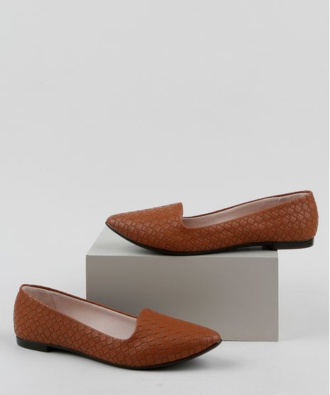 Slipper-Feminino-Moleca-Bico-Fino-Texturizado-Caramelo-9963524-Caramelo_1