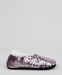 Pantufa-de-Paetes-Feminina-com-Felpado-e-Antiderrapante-Multicor-9849652-Multicor_2