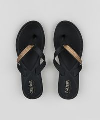 Tamanco-Feminino-Grendha-Mais-Conforto-Metalizado-Preto-9958705-Preto_5