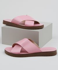 Rasteirinha-Feminina-Oneself-com-Tiras-Cruzadas-Rosa-9962440-Rosa_1