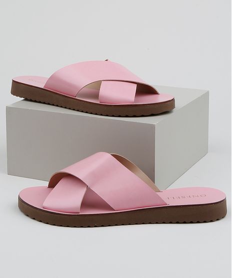 Rasteirinha-Feminina-Oneself-com-Tiras-Cruzadas-Rosa-9962440-Rosa_1