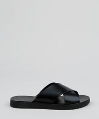 Rasteirinha-Feminina-Oneself-com-Tiras-Cruzadas-Preta-9962441-Preto_2