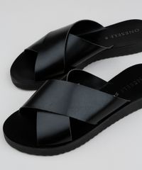 Rasteirinha-Feminina-Oneself-com-Tiras-Cruzadas-Preta-9962441-Preto_3