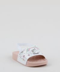 Chinelo-Slide-Infantil-Molekinha-Estampado-de-Unicornio-com-Elastico-Branco-9962889-Branco_3