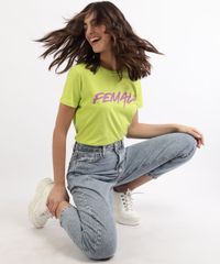 T-Shirt-Feminina-Mindset--Female--Manga-Curta-Decote-Redondo-Verde-Claro-9963126-Verde_Claro_5