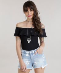 Blusa-Cropped-Ombro-a-Ombro-com-Babado-Preta-8706492-Preto_1