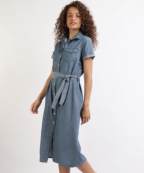 vestido jeans para adulto