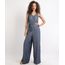Macacao-Jeans-Feminino-Pantalona-com-Botoes-e-Faixa-para-Amarrar-Azul-9961388-Azul_1