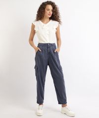 Calca-de-Sarja-Feminina-Slouchy-Cargo-Cintura-Super-Alta-Azul-Marinho-9955724-Azul_Marinho_3