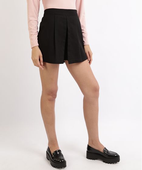 short saia com pregas