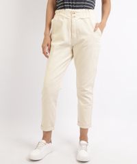 Calca-de-Sarja-Feminina-Clochard-com-Elastico-Cintura-Super-Alta-Off-White-9952708-Off_White_1