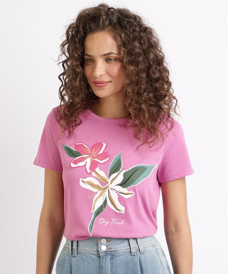 Blusa-Feminina-Flores-Manga-Curta-Decote-Redondo-Rosa-9953293-Rosa_1