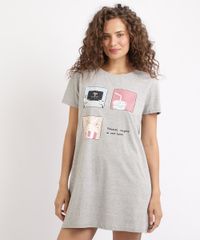 Blusa-Feminina--Maratonar--Manga-Curta-Decote-Redondo-Cinza-9957191-Cinza_1