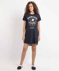 Camisola-Feminina-Harry-Potter-Hogwarts-Manga-Curta-Azul-Marinho-9957477-Azul_Marinho_3