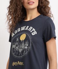 Camisola-Feminina-Harry-Potter-Hogwarts-Manga-Curta-Azul-Marinho-9957477-Azul_Marinho_4