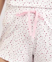 Pijama-Feminino-Estampado-de-Coracoes-Manga-Curta-Decote-Redondo-Branca-9958303-Branco_4