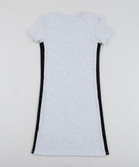 Vestido-Juvenil--Believe-Dream-Shine--com-Faixa-Lateral-Manga-Curta-Cinza-Mescla-9956164-Cinza_Mescla_2