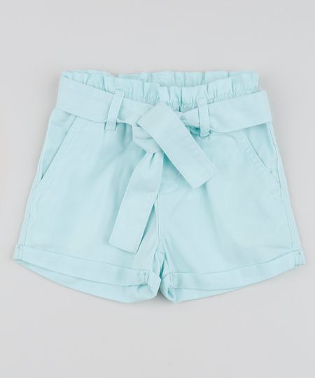 Short-de-Sarja-Infantil-Clochard-com-Faixa-para-Amarrar-Verde-Claro-9959397-Verde_Claro_1