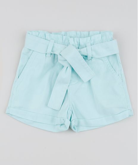 Short-de-Sarja-Infantil-Clochard-com-Faixa-para-Amarrar-Verde-Claro-9959397-Verde_Claro_1