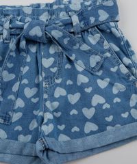 Short-Jeans-Infantil-Clochard-Estampado-de-Coracoes-com-Faixa-para-Amarrar-Azul-Medio-9959400-Azul_Medio_3