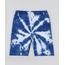 Bermuda-de-Moletom-Juvenil-Estampada-Tie-Dye-com-Bolsos-Azul-9959637-Azul_1
