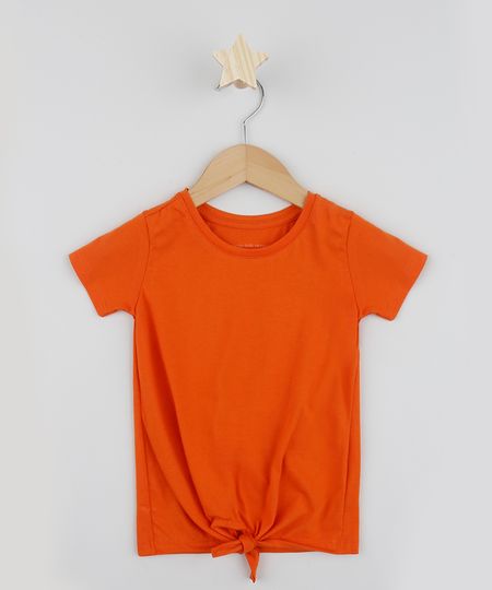 Blusa-Infantil-com-No-Manga-Curta-Laranja-9961620-Laranja_1