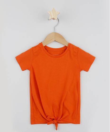 Blusa-Infantil-com-No-Manga-Curta-Laranja-9961620-Laranja_1