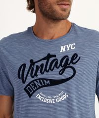 Camiseta-Masculina--Vintage-Denim--Manga-Curta-Gola-Careca-Azul-9951259-Azul_2