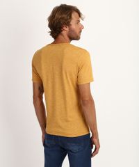 Camiseta-Masculina--Guter-Weizen--Manga-Curta-Gola-Careca-Amarela-9951260-Amarelo_4