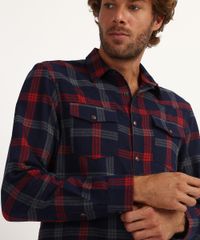 Camisa-Masculina-Estampada-Xadrez-Flanelada-com-Bolso-Vermelha-9831521-Vermelho_4