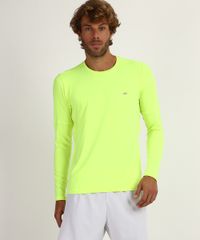 Camiseta-Masculina-Running-Esportiva-Ace-Manga-Longa-Gola-Careca-com-Protecao-UV-50--Amarela-9958498-Amarelo_1