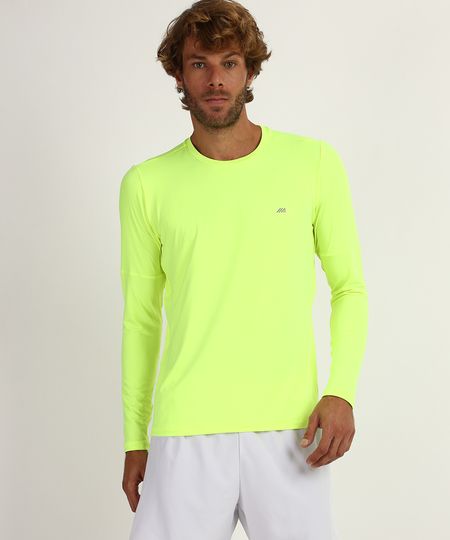 Camiseta-Masculina-Running-Esportiva-Ace-Manga-Longa-Gola-Careca-com-Protecao-UV-50--Amarela-9958498-Amarelo_1