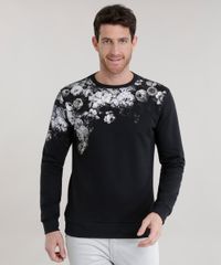 Blusao-em-Moletom-com-Estampa-Floral-Preto-8707092-Preto_1