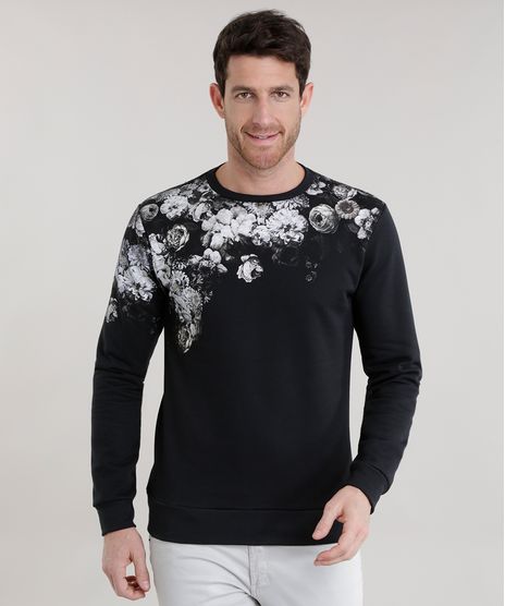 Blusao-em-Moletom-com-Estampa-Floral-Preto-8707092-Preto_1