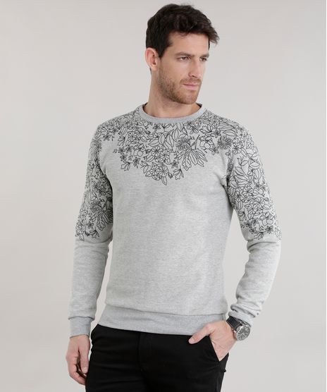 Blusao-em-Moletom-com-Estampa-Floral-Cinza-Mescla-8707092-Cinza_Mescla_1