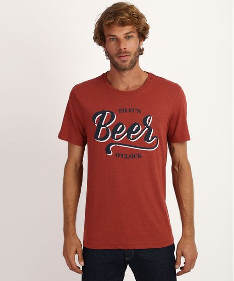 Camiseta-Masculina--Beer-O-Clock--Manga-Curta-Gola-Careca-Vermelha-9951832-Vermelho_1