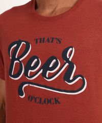 Camiseta-Masculina--Beer-O-Clock--Manga-Curta-Gola-Careca-Vermelha-9951832-Vermelho_2