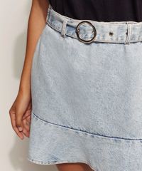 Saia-Jeans-Feminina-Curta-Marmorizada-com-Babado-e-Cinto-Azul-Claro-9960544-Azul_Claro_6