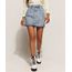 Saia-Jeans-Feminina-Curta-Reta-Marmorizada-com-Barra-a-Fio-Azul-Claro-9960671-Azul_Claro_1