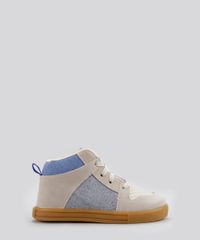Tenis-Cano-Alto-Com-Recortes--Bege-Claro-8736492-Bege_Claro_1