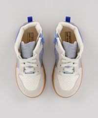 Tenis-Cano-Alto-Com-Recortes--Bege-Claro-8736492-Bege_Claro_4