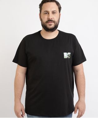 Camiseta-Masculina-Plus-Size-MTV-Coqueiros-Manga-Curta-Gola-Careca-Preta-9962593-Preto_1
