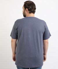 Camiseta-Masculina-Plus-Size-Tenis--Training-Shoe--Manga-Curta-Gola-Careca-Azul-Marinho-9962829-Azul_Marinho_2