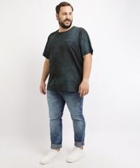 Camiseta-Masculina-Plus-Size-Estampada-Degrade-com-Bolso-Manga-Curta-Gola-Careca-Azul-Petroleo-9962830-Azul_Petroleo_3