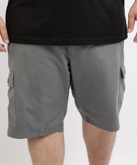 Bermuda-de-Sarja-Masculina-Plus-Size-Cargo-Cinza-9951784-Cinza_1 Bermuda-de-Sarja-Masculina-Plus-Size-Cargo-Cinza-9951784-Cinza_1