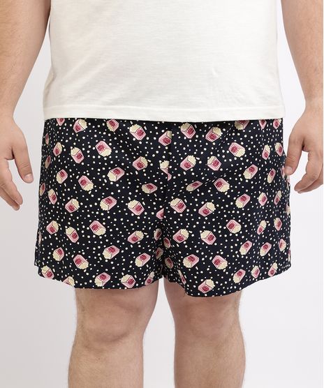 Samba-Cancao-Masculina-Plus-Size-Estampada-de-Pipoca-Azul-Escuro-9951242-Azul_Escuro_1