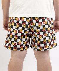 Samba-Cancao-Masculina-Plus-Size-Estampada-Quadriculada-com-Pizza-Branca-9960105-Branco_2