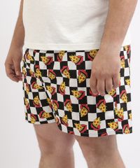 Samba-Cancao-Masculina-Plus-Size-Estampada-Quadriculada-com-Pizza-Branca-9960105-Branco_3
