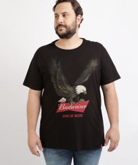 Camiseta-Masculina-Plus-Size-Budweiser-Aguia-Manga-Curta-Gola-Careca-Preta-9962227-Preto_1